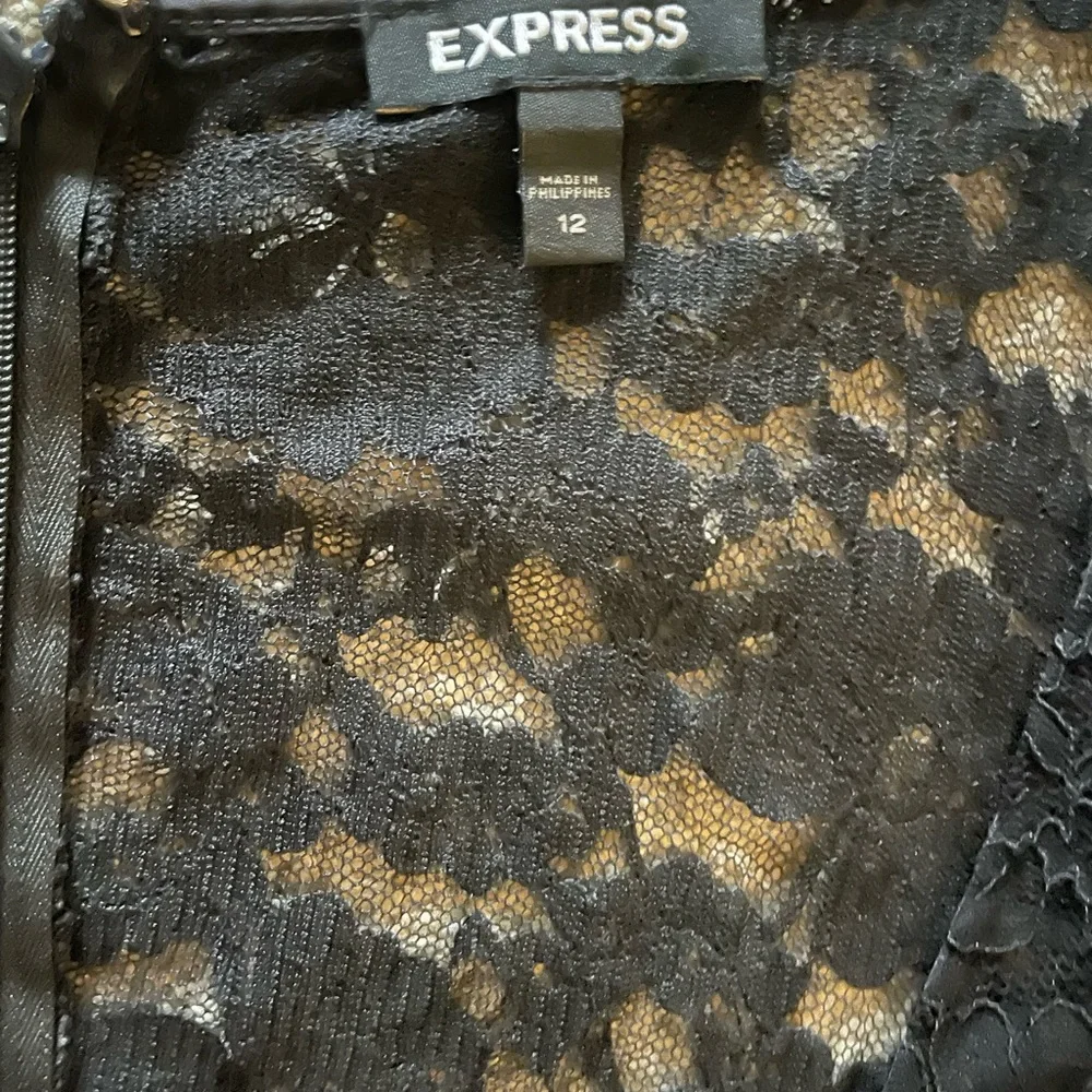 Express Elegant Black Lace Jumpsuit - Picture 5 of 5
